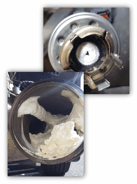 Diesel Exhaust Fluid DEF Crystallization examples