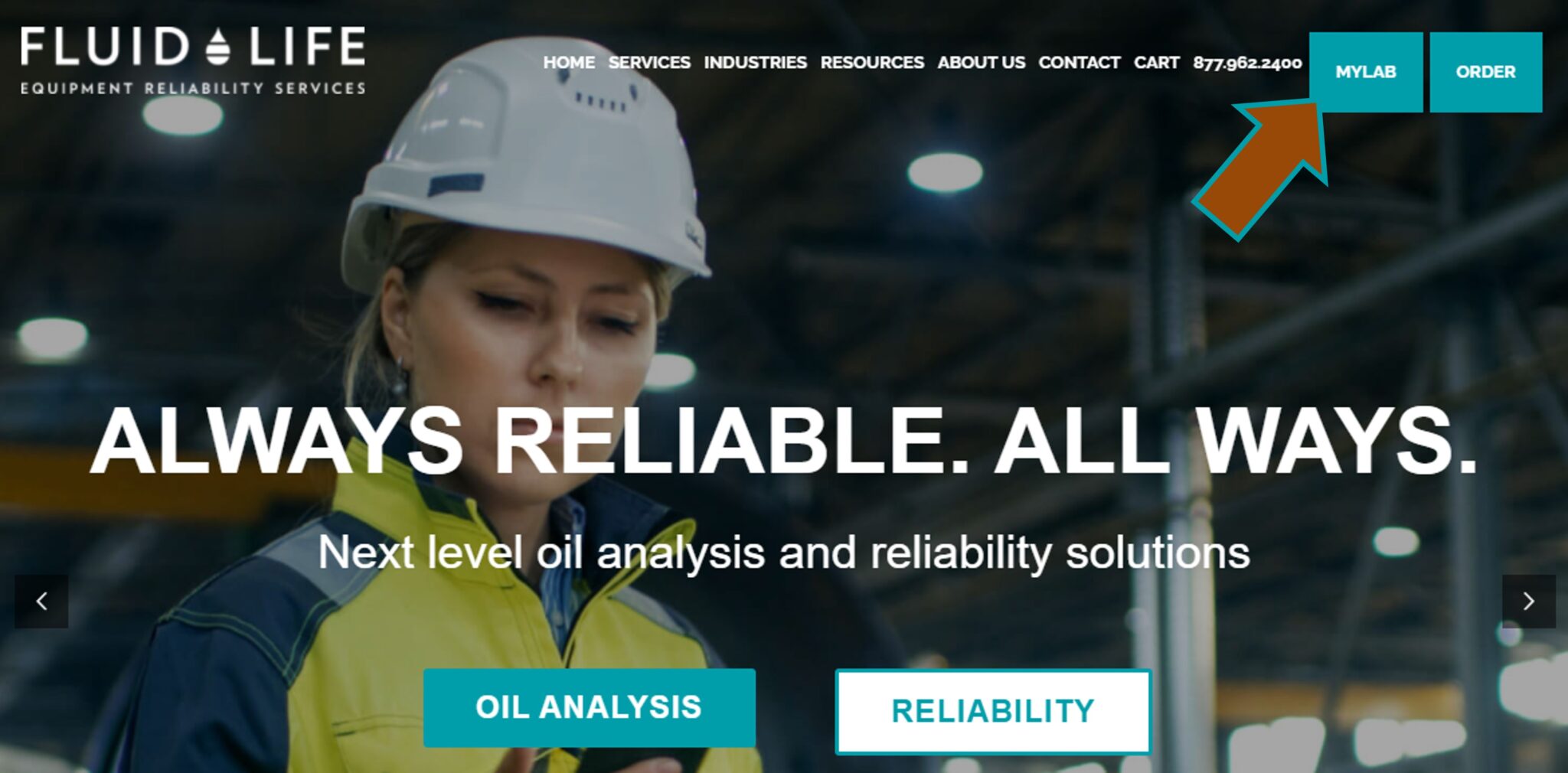 myLab Login and Logout Fluid Life