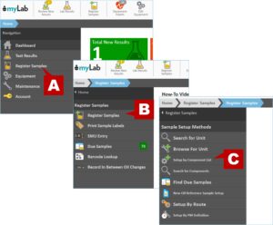 Sample Setup by Component List - Fluid Life