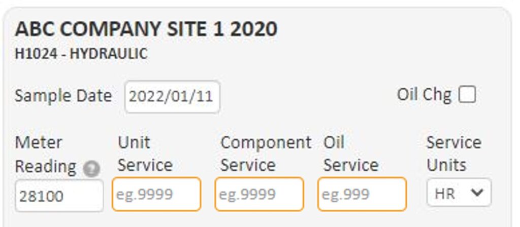Service Calculation registering