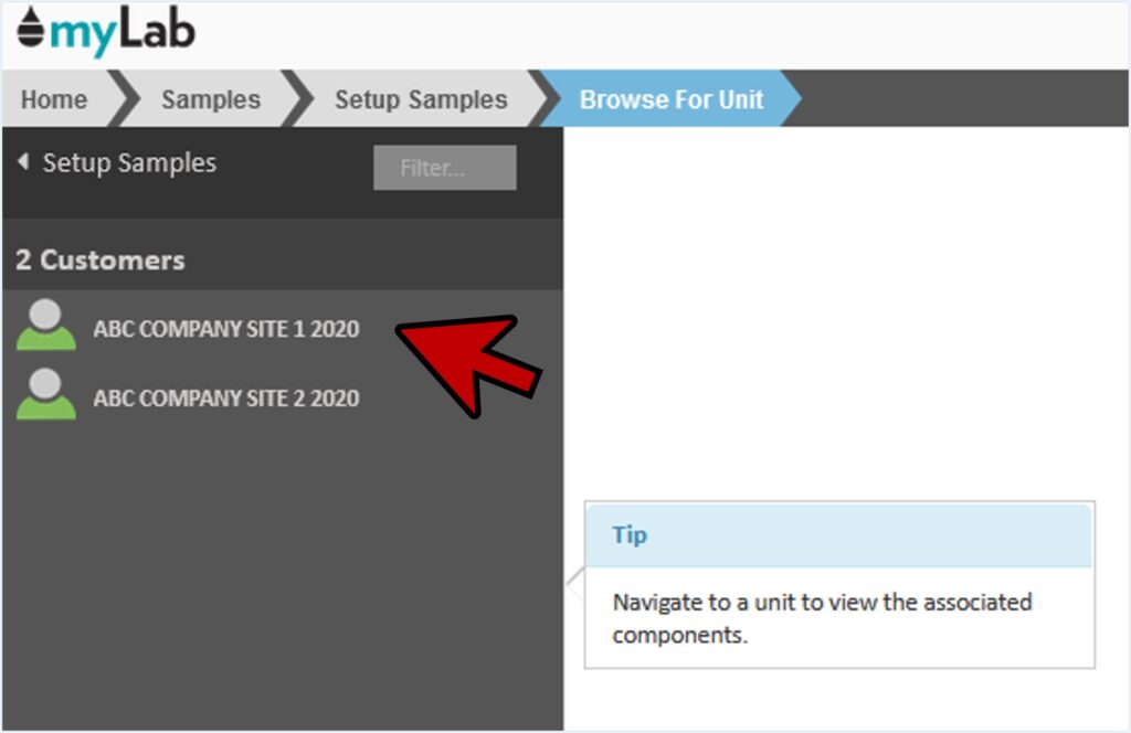 Sample Setup by Unit - Fluid Life